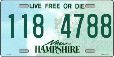 NH license plate 1184788