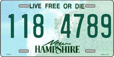 NH license plate 1184789
