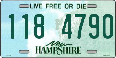 NH license plate 1184790