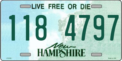 NH license plate 1184797