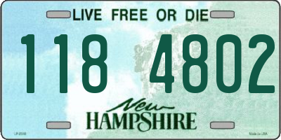 NH license plate 1184802
