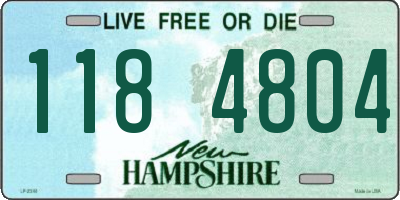 NH license plate 1184804