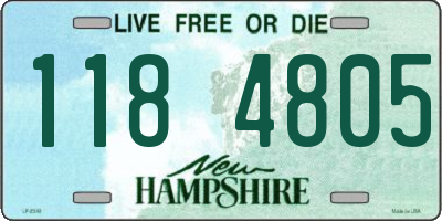 NH license plate 1184805