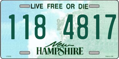 NH license plate 1184817