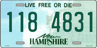 NH license plate 1184831