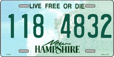 NH license plate 1184832