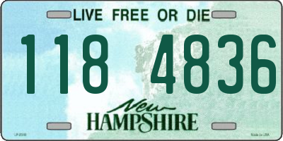 NH license plate 1184836