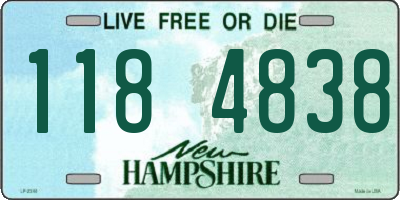 NH license plate 1184838