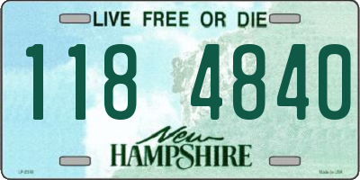 NH license plate 1184840