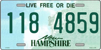 NH license plate 1184859