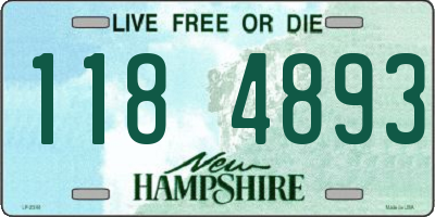 NH license plate 1184893