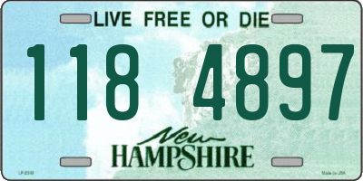 NH license plate 1184897