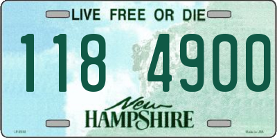 NH license plate 1184900