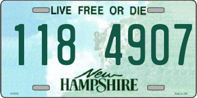 NH license plate 1184907
