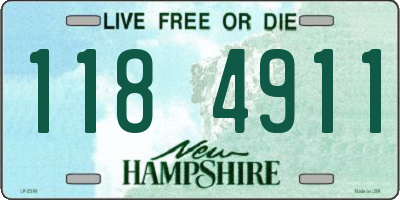 NH license plate 1184911