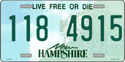 NH license plate 1184915