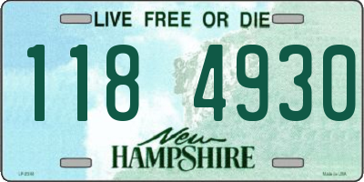 NH license plate 1184930