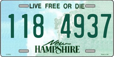 NH license plate 1184937