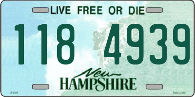 NH license plate 1184939