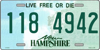NH license plate 1184942