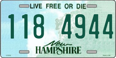 NH license plate 1184944