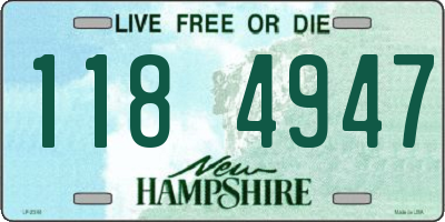 NH license plate 1184947