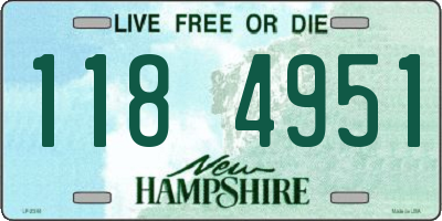 NH license plate 1184951