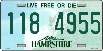 NH license plate 1184955