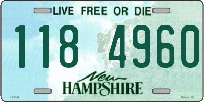NH license plate 1184960