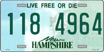 NH license plate 1184964
