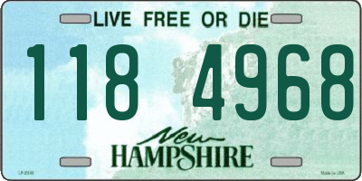 NH license plate 1184968