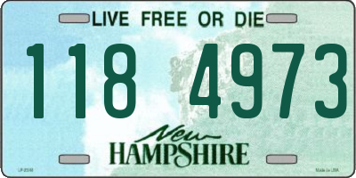 NH license plate 1184973