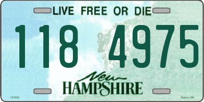 NH license plate 1184975