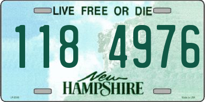 NH license plate 1184976