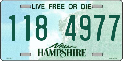 NH license plate 1184977