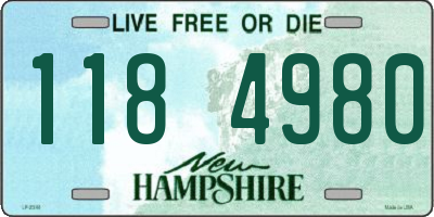NH license plate 1184980