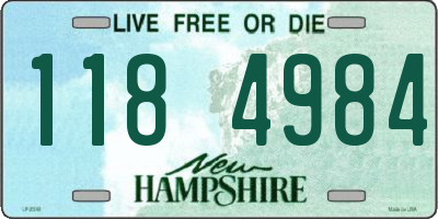 NH license plate 1184984