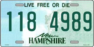 NH license plate 1184989