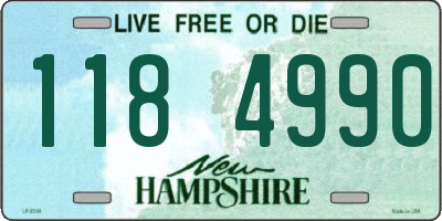 NH license plate 1184990
