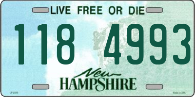 NH license plate 1184993