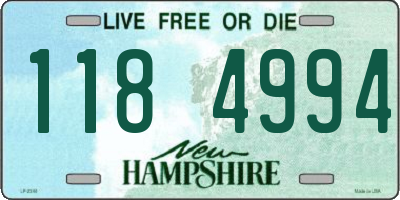NH license plate 1184994