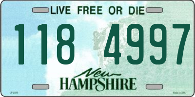 NH license plate 1184997