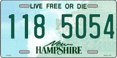 NH license plate 1185054