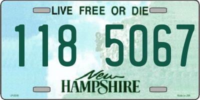 NH license plate 1185067