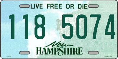 NH license plate 1185074
