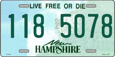 NH license plate 1185078