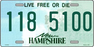 NH license plate 1185100