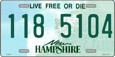 NH license plate 1185104