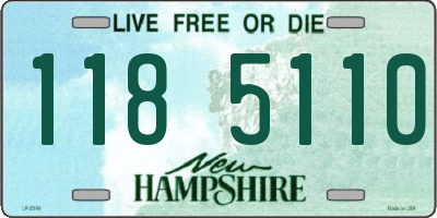 NH license plate 1185110