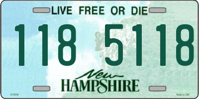 NH license plate 1185118